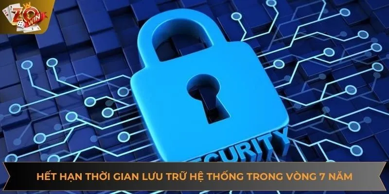 Hết hạn thời gian lưu trữ hệ thống trong vòng 7 năm
